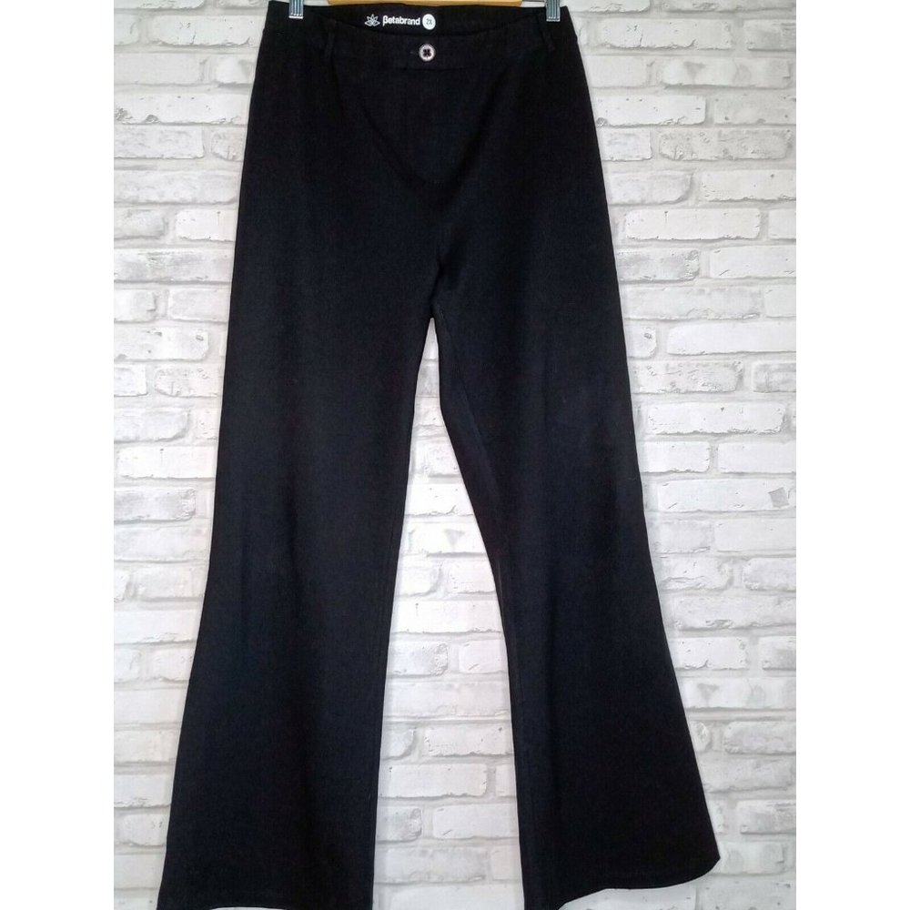 Betabrand Plus Size 2X High Rise Wide-Leg Pants
